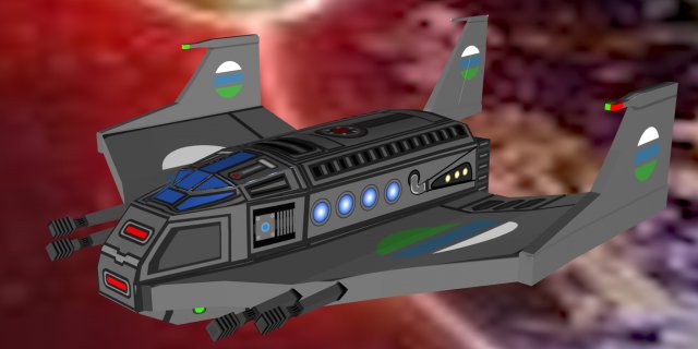 space ship 3D Model .c4d .max .obj .3ds .fbx .stl .blend 
