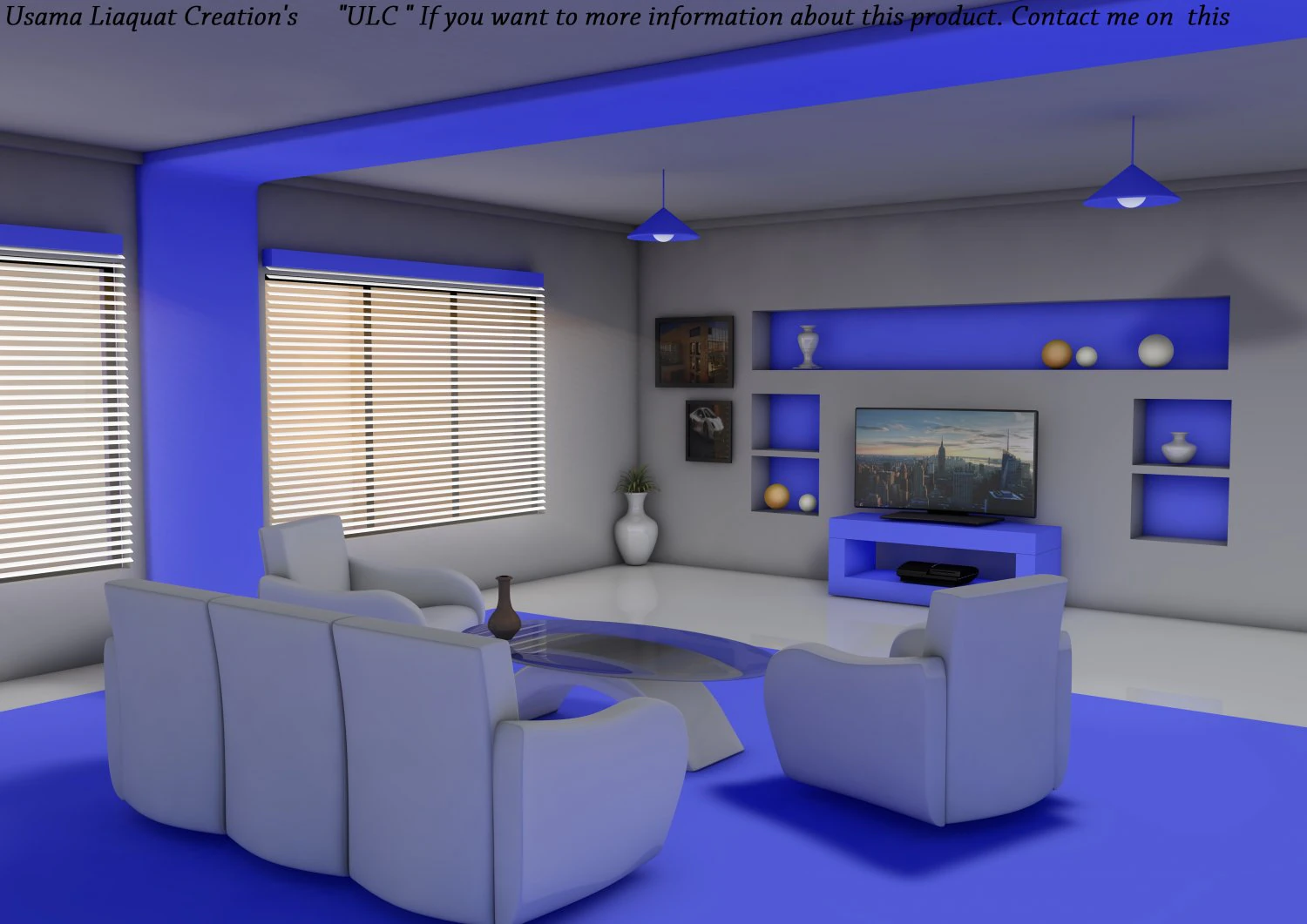 tvroom 3D Model .c4d .max .obj .3ds .fbx .stl .blend 