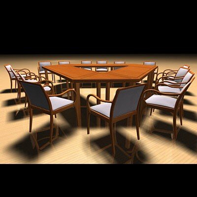 tablechairs 3D Model .c4d .max .obj .3ds .fbx .stl .blend 