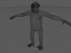 champanzee monkey 3D Model