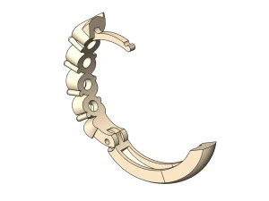 set diamond ring and earrings 3D Print Model