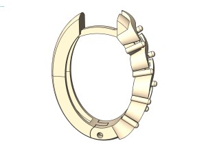 set diamond ring and earrings Modelo de Impressão 3D