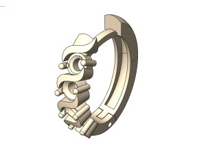 set diamond ring and earrings Modelo de Impressão 3D
