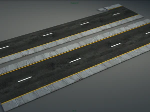 gas station pack - low poly 3D Model