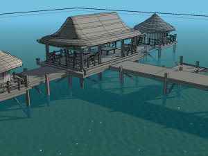 bungalow - low poly 3D Model