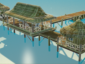 bungalow - low poly 3D Model