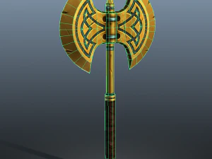 fantasy axe - low poly 3D Model
