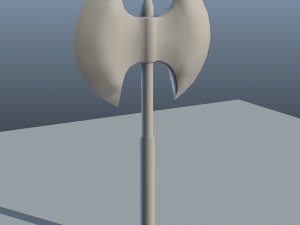 fantasy axe - low poly 3D Model