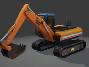 digger - low poly 3D Model