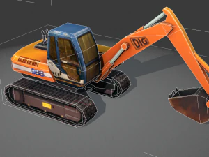 digger - low poly 3D Model
