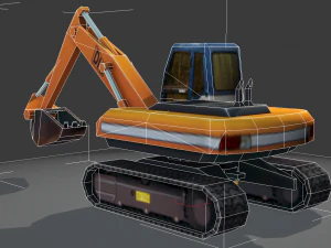 digger - low poly 3D Model