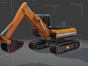 digger - low poly 3D Model