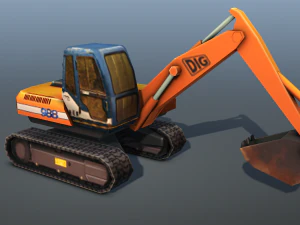 digger - low poly 3D Model