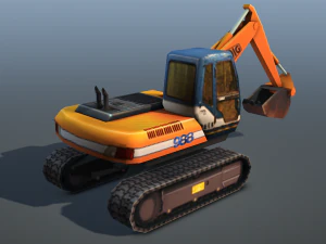 digger - low poly 3D Model