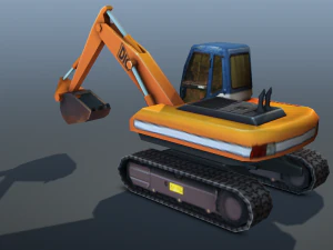 digger - low poly 3D Model