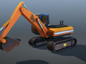 digger - low poly 3D Model