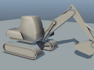 digger - low poly 3D Model