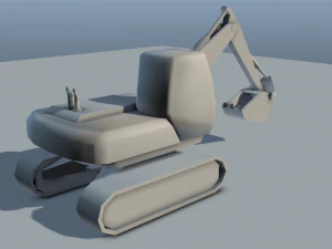 digger - low poly 3D Model