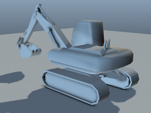 digger - low poly 3D Model