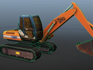 digger - low poly 3D Model