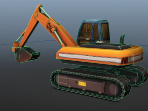 digger - low poly 3D Model