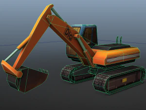 digger - low poly 3D Model