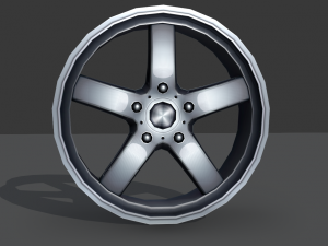 light alloy rim - low poly 3D मॉडल