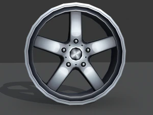 обод из легкого сплава - низкополигональная 3D Модель