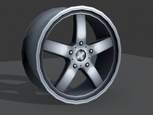light alloy rim - low poly 3Dモデル