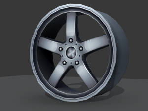 light alloy rim - low poly 3Dモデル