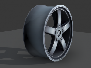 light alloy rim - low poly 3Dモデル