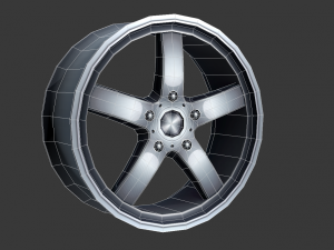 light alloy rim - low poly 3Dモデル