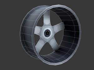 light alloy rim - low poly 3Dモデル