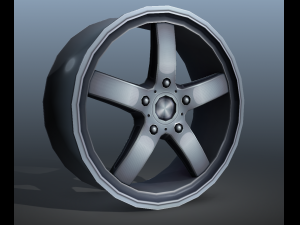 light alloy rim - low poly 3Dモデル