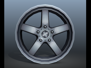 light alloy rim - low poly 3Dモデル