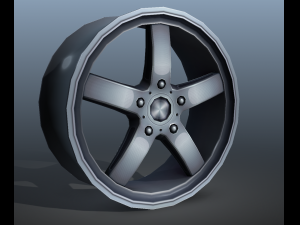 light alloy rim - low poly 3Dモデル