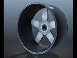 light alloy rim - low poly 3Dモデル