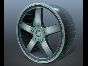 light alloy rim - low poly 3Dモデル