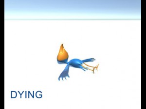 rigged low poly cartoon bird game ready 3D Model