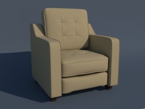 living room chair Modèle 3D