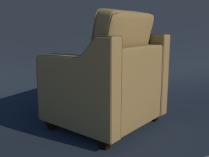 living room chair Modèle 3D