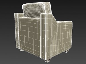 living room chair Modèle 3D