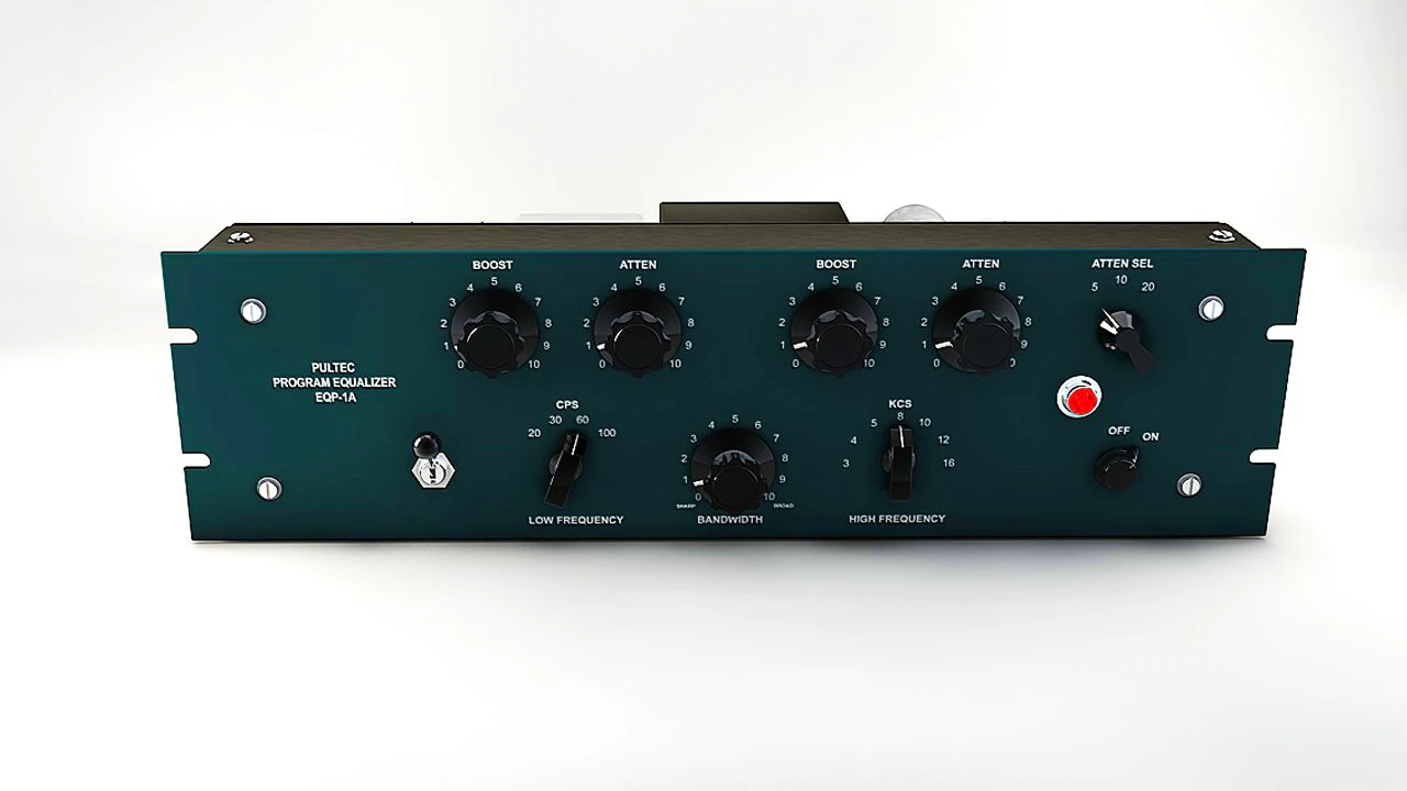audio pultec eqp 1-a equalizer 3D Model .c4d .max .obj .3ds .fbx .stl .blend 