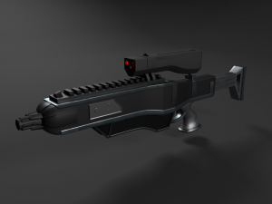 sci-fi rifle 3D Model
