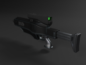 sci-fi rifle 3D 모델