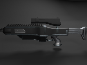 sci-fi rifle 3D 모델