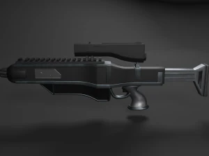 sci-fi rifle 3D Model
