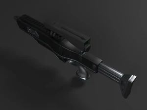 sci-fi rifle 3D Model