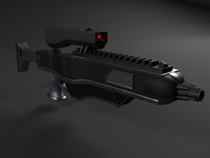 sci-fi rifle 3D 모델
