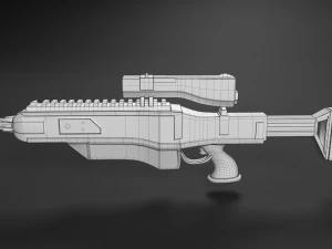 sci-fi rifle 3D Model